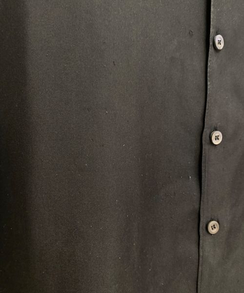PRADA（プラダ）PRADA (プラダ) Short sleeve silk twill shirt（半袖シルクツイルシャツ） ブラック サイズ:XXLの古着・服飾アイテム