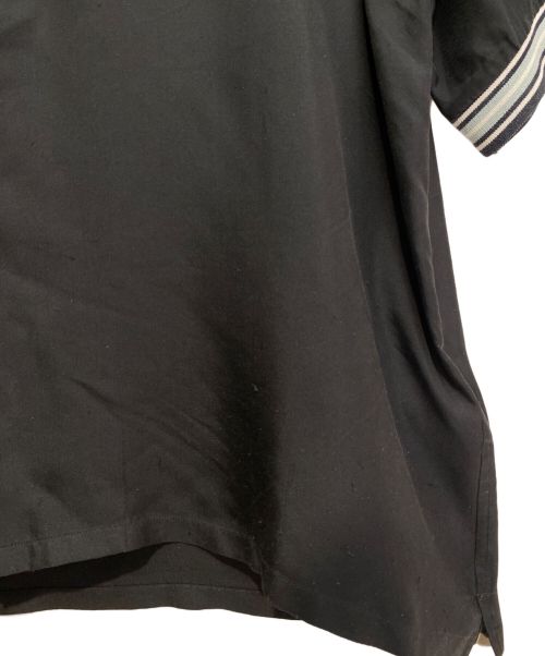 PRADA（プラダ）PRADA (プラダ) Short sleeve silk twill shirt（半袖シルクツイルシャツ） ブラック サイズ:XXLの古着・服飾アイテム