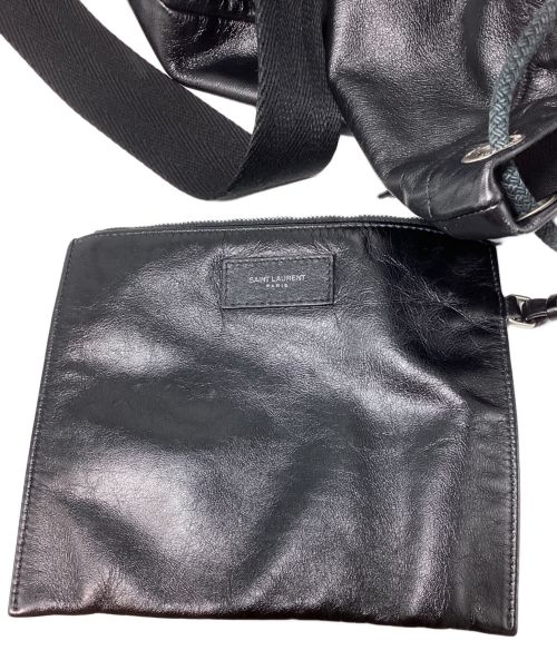 Saint Laurent Paris（サンローランパリ）Saint Laurent Paris (サンローランパリ) City Sailor Back Pack（シティセーラーバックパック） ブラック サイズ:-の古着・服飾アイテム
