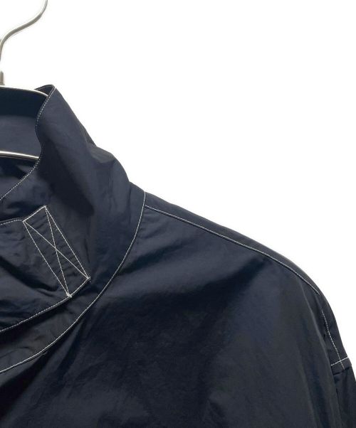 HERMES（エルメス）HERMES (エルメス) バンドカラーシャツ ネイビー サイズ:39の古着・服飾アイテム
