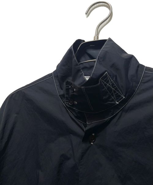 HERMES（エルメス）HERMES (エルメス) バンドカラーシャツ ネイビー サイズ:39の古着・服飾アイテム