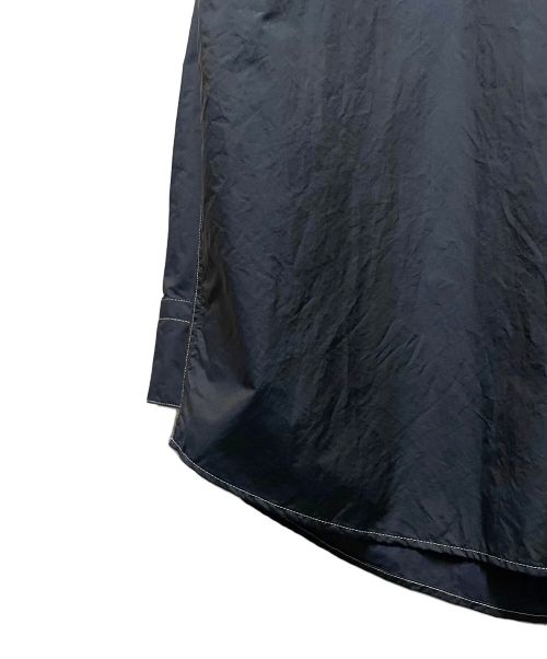 HERMES（エルメス）HERMES (エルメス) バンドカラーシャツ ネイビー サイズ:39の古着・服飾アイテム