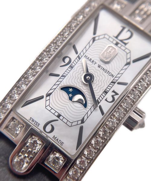 HARRY WINSTON（ハリーウィンストン）HARRY WINSTON (ハリーウィンストン) Avenue C Mini Moon Phase Ref.AVCQMP16WW001 ネイビーの古着・服飾アイテム
