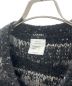 中古・古着 CHANEL (シャネル) ココマークプレートボタンニットカーディガン ブラック×グレー サイズ:34：220000円