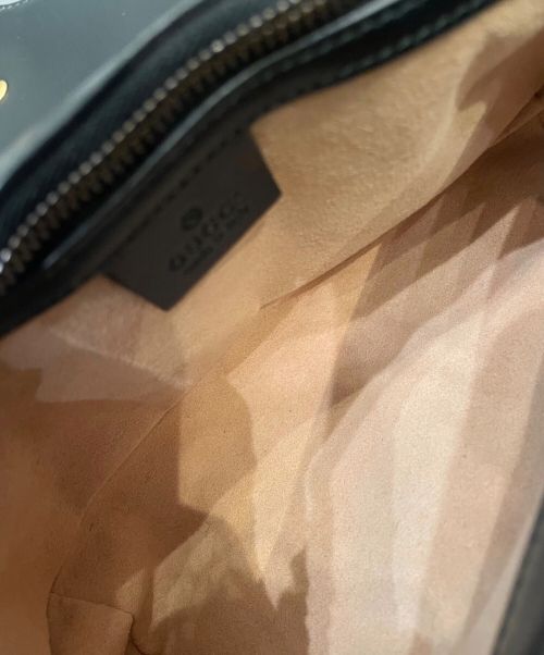 GUCCI（グッチ）GUCCI (グッチ) GGマーモント キルティング スモールショルダーバッグ ブラック サイズ:スモールの古着・服飾アイテム