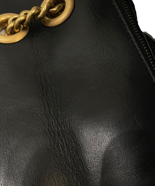 GUCCI（グッチ）GUCCI (グッチ) GGマーモント キルティング スモールショルダーバッグ ブラック サイズ:スモールの古着・服飾アイテム