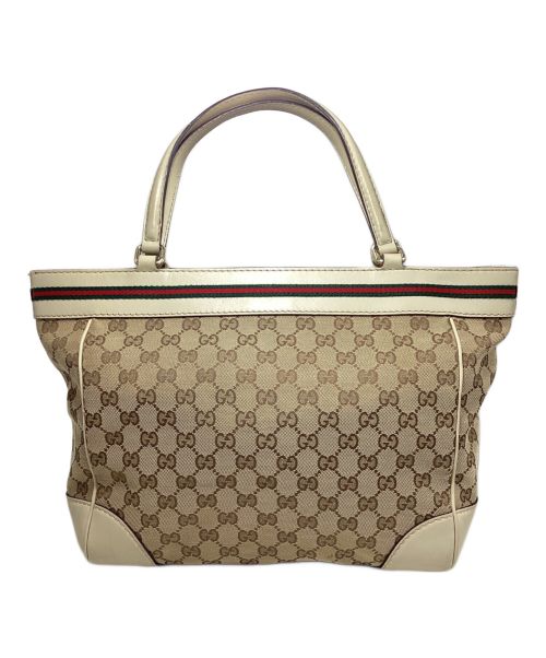GUCCI（グッチ）GUCCI (グッチ) GG canvas tote bag（GGキャンバストートバッグ） ベージュ サイズ:-の古着・服飾アイテム