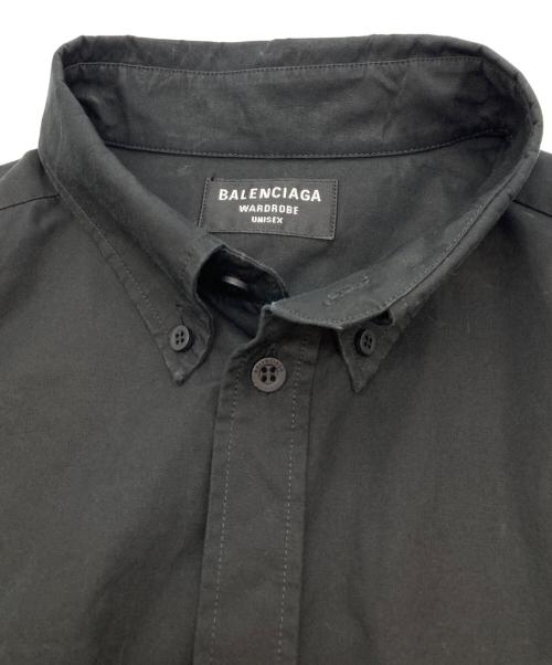 BALENCIAGA（バレンシアガ）BALENCIAGA (バレンシアガ) バックロゴシャツ ブラック サイズ:Lの古着・服飾アイテム