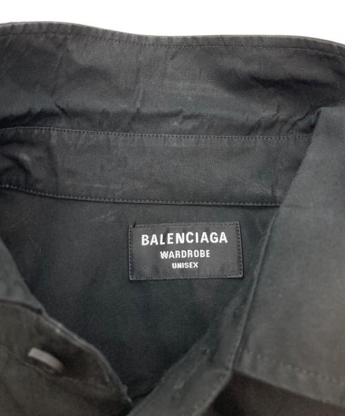 BALENCIAGA（バレンシアガ）BALENCIAGA (バレンシアガ) バックロゴシャツ ブラック サイズ:Lの古着・服飾アイテム