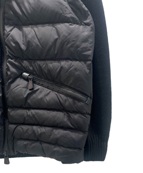 MONCLER（モンクレール）MONCLER (モンクレール) MAGLIONE TRICOT CARDIGAN/ニット切替ダウンカーディガン ブラック サイズ:Lの古着・服飾アイテム