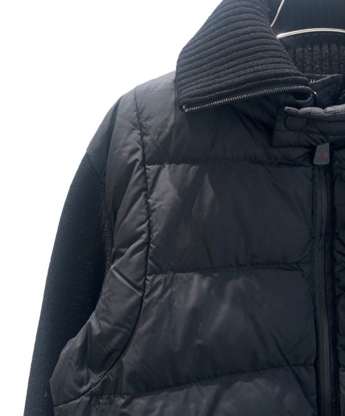 MONCLER（モンクレール）MONCLER (モンクレール) MAGLIONE TRICOT CARDIGAN/ニット切替ダウンカーディガン ブラック サイズ:Lの古着・服飾アイテム