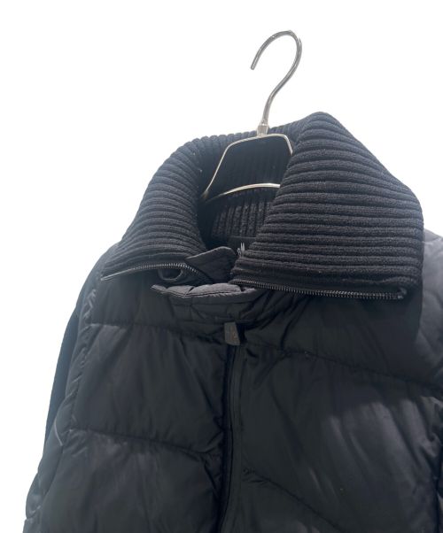 MONCLER（モンクレール）MONCLER (モンクレール) MAGLIONE TRICOT CARDIGAN/ニット切替ダウンカーディガン ブラック サイズ:Lの古着・服飾アイテム