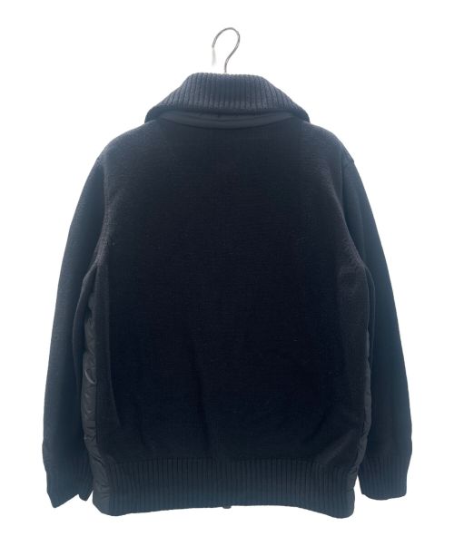 MONCLER（モンクレール）MONCLER (モンクレール) MAGLIONE TRICOT CARDIGAN/ニット切替ダウンカーディガン ブラック サイズ:Lの古着・服飾アイテム