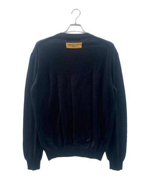 LOUIS VUITTON（ルイ ヴィトン）LOUIS VUITTON (ルイ ヴィトン) 23SS LVエンボスロゴ カシミヤ ニットプルーバー ブラック サイズ:Mの古着・服飾アイテム