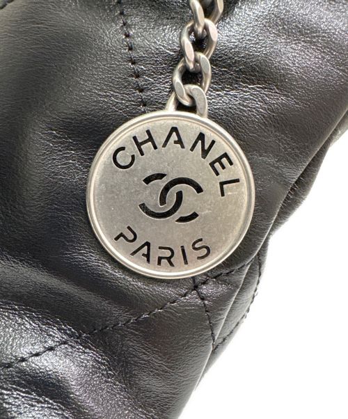 CHANEL（シャネル）CHANEL (シャネル) CHANEL 22 LINE MINI マトラッセ チェーンショルダーバッグ ブラック サイズ:ミニ/miniの古着・服飾アイテム