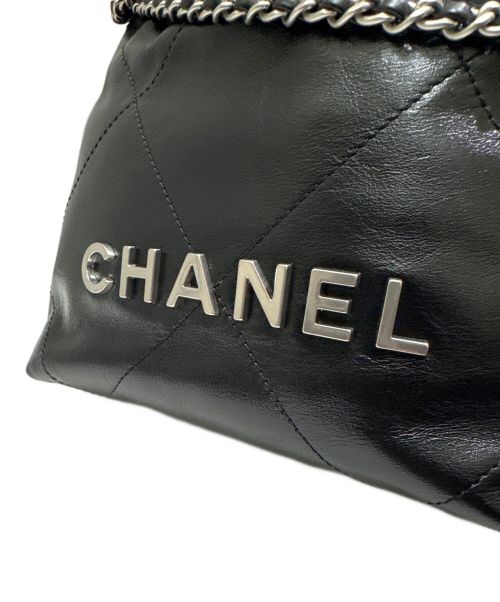 CHANEL（シャネル）CHANEL (シャネル) CHANEL 22 LINE MINI マトラッセ チェーンショルダーバッグ ブラック サイズ:ミニ/miniの古着・服飾アイテム