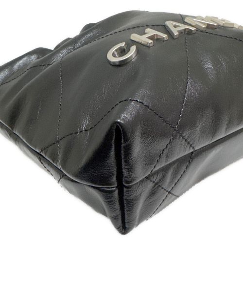 CHANEL（シャネル）CHANEL (シャネル) CHANEL 22 LINE MINI マトラッセ チェーンショルダーバッグ ブラック サイズ:ミニ/miniの古着・服飾アイテム