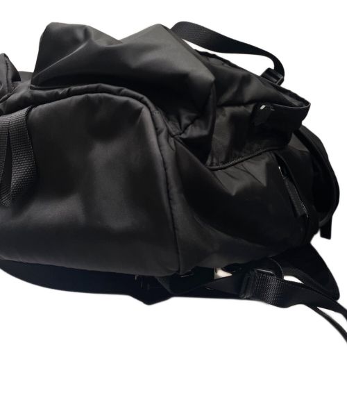 PRADA（プラダ）PRADA (プラダ) Re-Nylon xサフィアーノレザー バックパック ブラック サイズ:‐の古着・服飾アイテム