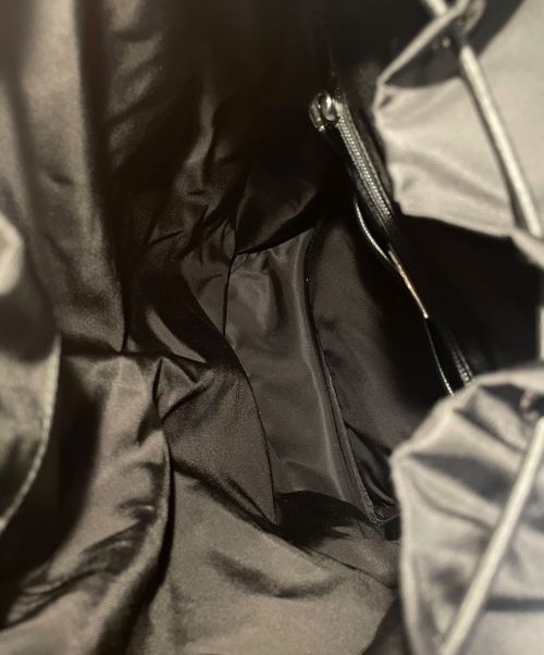PRADA（プラダ）PRADA (プラダ) Re-Nylon xサフィアーノレザー バックパック ブラック サイズ:‐の古着・服飾アイテム