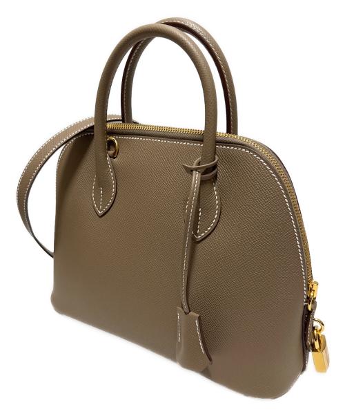 HERMES（エルメス）HERMES (エルメス) ボリード1923 25 エトゥープ×ゴールド サイズ:25 未使用品の古着・服飾アイテム