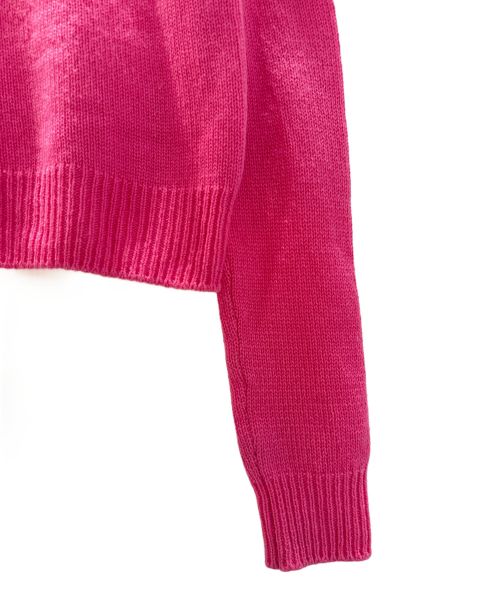 Christian Dior（クリスチャン ディオール）Christian Dior (クリスチャン ディオール) シグネチャーロゴ カシミア セーター ピンク サイズ:36の古着・服飾アイテム