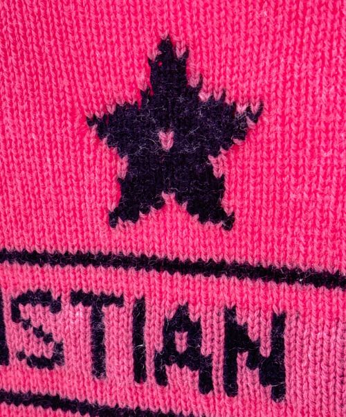 Christian Dior（クリスチャン ディオール）Christian Dior (クリスチャン ディオール) シグネチャーロゴ カシミア セーター ピンク サイズ:36の古着・服飾アイテム