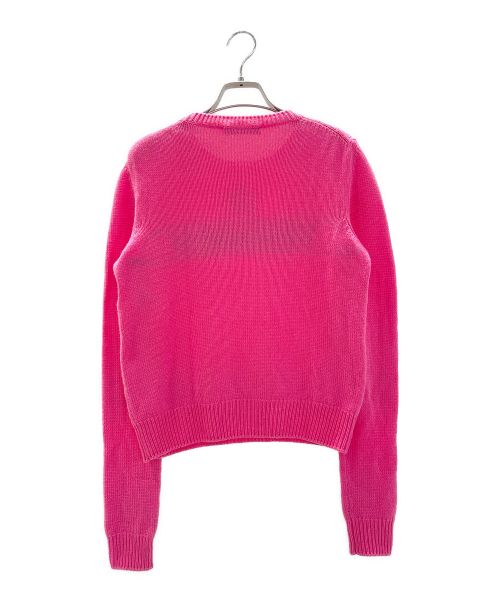 Christian Dior（クリスチャン ディオール）Christian Dior (クリスチャン ディオール) シグネチャーロゴ カシミア セーター ピンク サイズ:36の古着・服飾アイテム