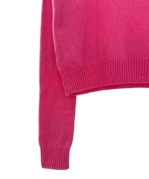 Christian Dior（クリスチャン ディオール）Christian Dior (クリスチャン ディオール) シグネチャーロゴ カシミア セーター ピンク サイズ:36の古着・服飾アイテム