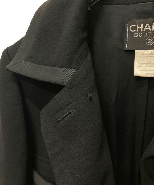 CHANEL（シャネル）CHANEL (シャネル) ココマークボタンロングコート ブラック サイズ:40の古着・服飾アイテム