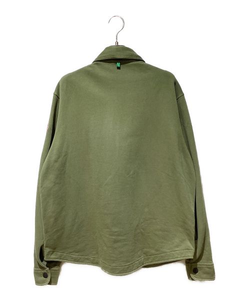 MONCLER GRENOBLE（モンクレール グルノーブル）MONCLER GRENOBLE (モンクレール グルノーブル) CAMICIA/Cotton Jacket（カミシア/コットンジャケット） カーキ サイズ:Lの古着・服飾アイテム