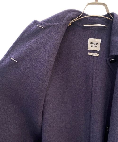 HERMES（エルメス）HERMES (エルメス) ガウンコート バイオレット サイズ:34 未使用品の古着・服飾アイテム
