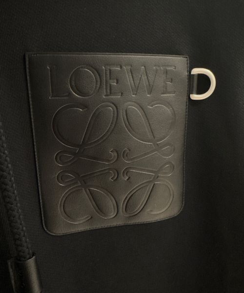 LOEWE（ロエベ）LOEWE (ロエベ) リラックスフィット フーディー ブラック サイズ:Lの古着・服飾アイテム