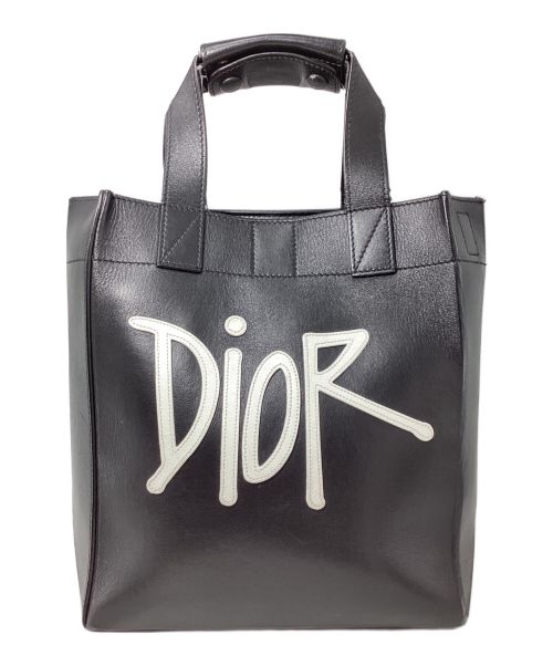 Dior（ディオール）Dior (ディオール) ロゴパッチミニハンドバッグ ブラック サイズ:-の古着・服飾アイテム