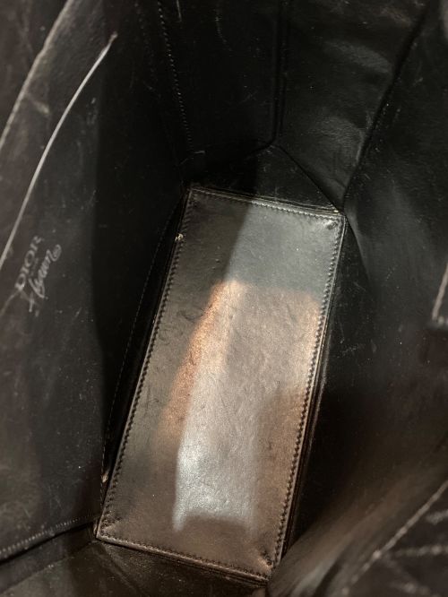 Dior（ディオール）Dior (ディオール) ロゴパッチミニハンドバッグ ブラック サイズ:-の古着・服飾アイテム