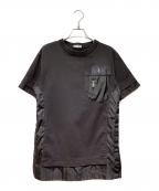 Dior×sacaiディオール×サカイ）の古着「21AW ナイロンドッキングカットソー」｜ブラック