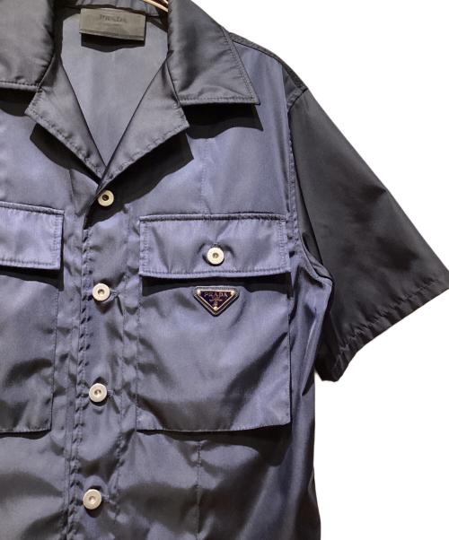 PRADA（プラダ）PRADA (プラダ) ナイロン半袖シャツ ネイビー サイズ:XSの古着・服飾アイテム