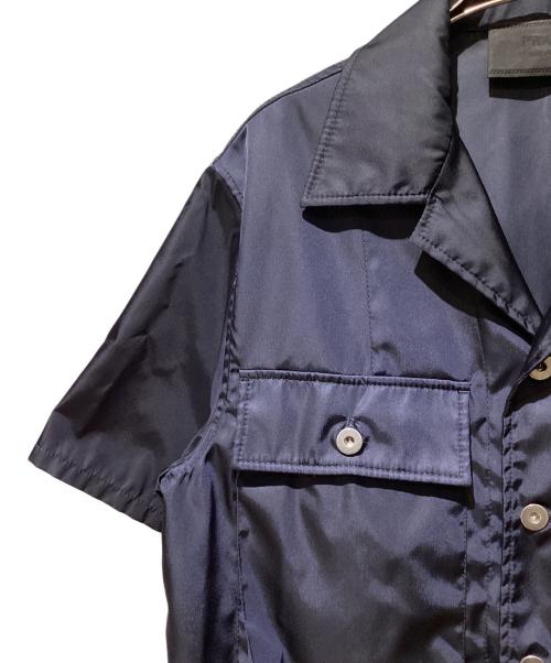 PRADA（プラダ）PRADA (プラダ) ナイロン半袖シャツ ネイビー サイズ:XSの古着・服飾アイテム