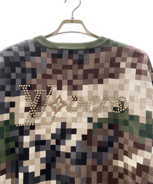 LOUIS VUITTON（ルイ ヴィトン）LOUIS VUITTON (ルイ ヴィトン) ダミエコットンジャカードプルオーバー グリーン サイズ:Sの古着・服飾アイテム