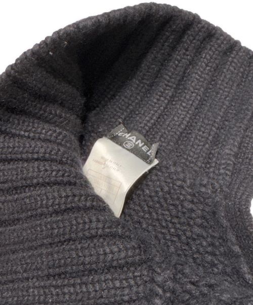 CHANEL（シャネル）CHANEL (シャネル) カシミヤタートルネックニット ブラック サイズ:44の古着・服飾アイテム