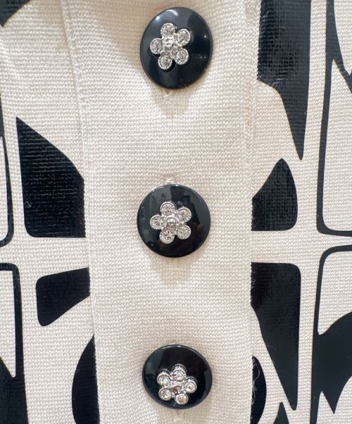 CHANEL（シャネル）CHANEL (アディダス) ココマーク総柄ワンピース ホワイト サイズ:36の古着・服飾アイテム