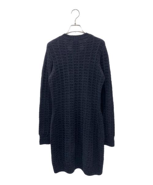 CHANEL（シャネル）CHANEL (シャネル) ココボタンカシミヤ混ワンピース ネイビー サイズ:34の古着・服飾アイテム