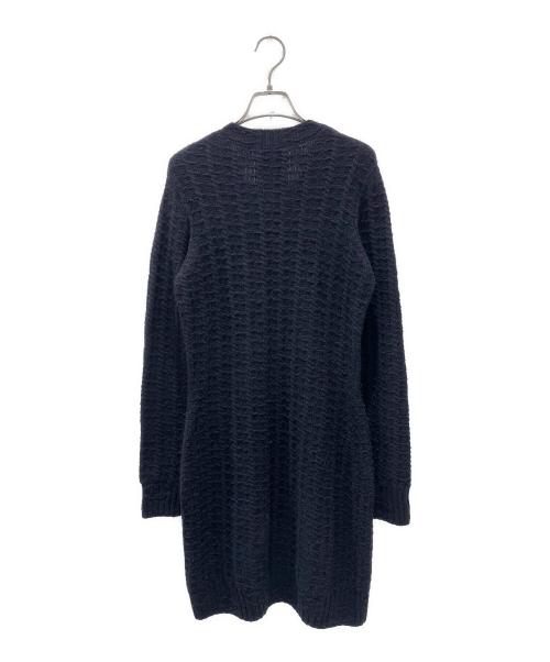 CHANEL（シャネル）CHANEL (シャネル) ココボタンカシミヤ混ワンピース ネイビー サイズ:34の古着・服飾アイテム