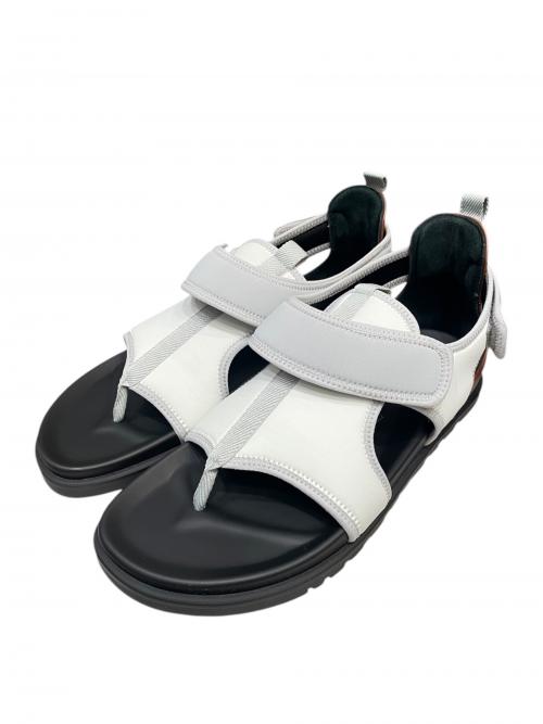 HERMES（エルメス）HERMES (エルメス) ジョルノ サンダル ホワイト サイズ:42の古着・服飾アイテム