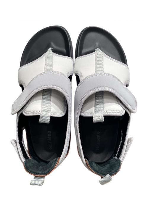 HERMES（エルメス）HERMES (エルメス) ジョルノ サンダル ホワイト サイズ:42の古着・服飾アイテム