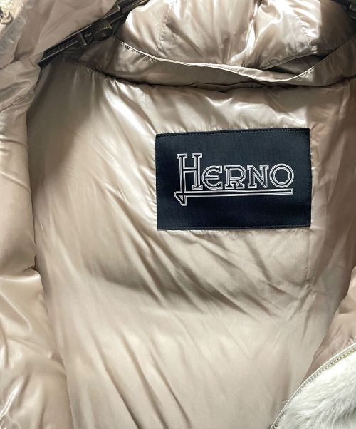 HERNO（ヘルノ）HERNO (ヘルノ) エコファーダウンベスト アイボリー サイズ:38の古着・服飾アイテム