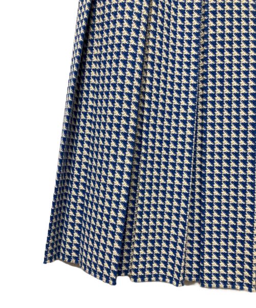 GUCCI（グッチ）GUCCI (グッチ) ウールプリーツスカート ブルー サイズ:42の古着・服飾アイテム