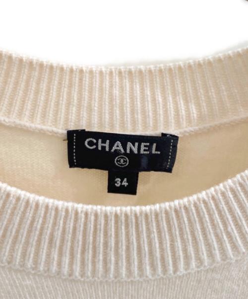 CHANEL（シャネル）CHANEL (シャネル) LA PAUSA カシミヤニット アイボリー サイズ:34の古着・服飾アイテム