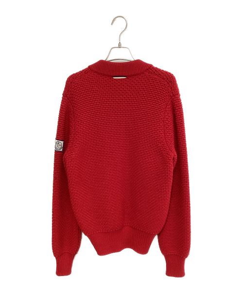 MONCLER GAMME BLEU（モンクレール ガム ブルー）MONCLER GAMME BLEU (モンクレール ガム ブルー) MAGLIONE/ニットカーディガン レッド サイズ:XSの古着・服飾アイテム