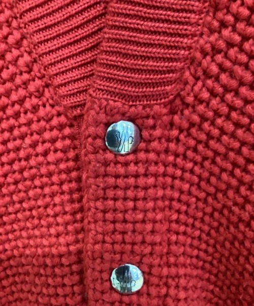 MONCLER GAMME BLEU（モンクレール ガム ブルー）MONCLER GAMME BLEU (モンクレール ガム ブルー) MAGLIONE/ニットカーディガン レッド サイズ:XSの古着・服飾アイテム