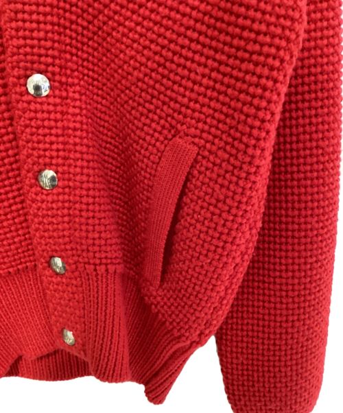 MONCLER GAMME BLEU（モンクレール ガム ブルー）MONCLER GAMME BLEU (モンクレール ガム ブルー) MAGLIONE/ニットカーディガン レッド サイズ:XSの古着・服飾アイテム